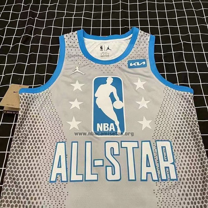 Camiseta All Star 2022 Los Angeles Lakers LeBron James NO 6 Gris